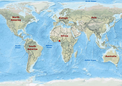 world map of rivers